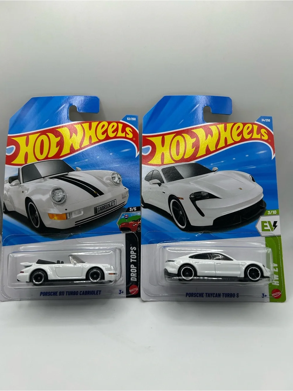 Hot Wheels Porsche 911 Turbo Cabriolet & Porsche Taycan Turbo S Bundle 🔥🛞